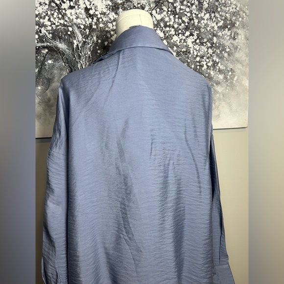 Anthropologie The Dylan long sleeve wide placket blouse boho dusty size S NWT - Picture 10 of 16